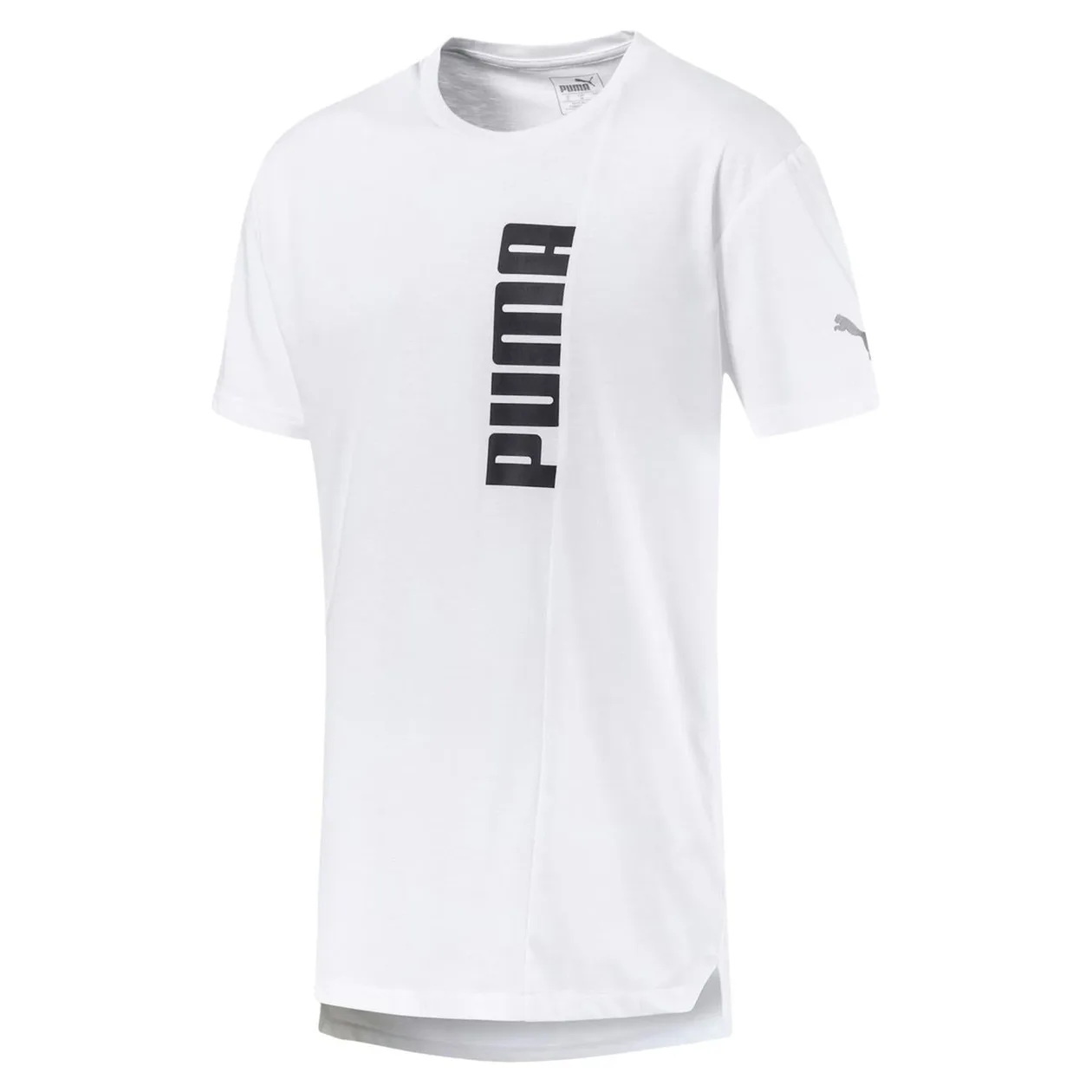 Puma Energy Triblend Graphic Running T Shirt - White | Size: S: the shop's own photo