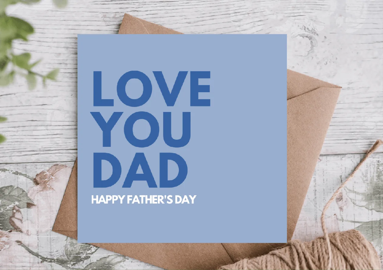 Father's Day Card: the shop's own photo