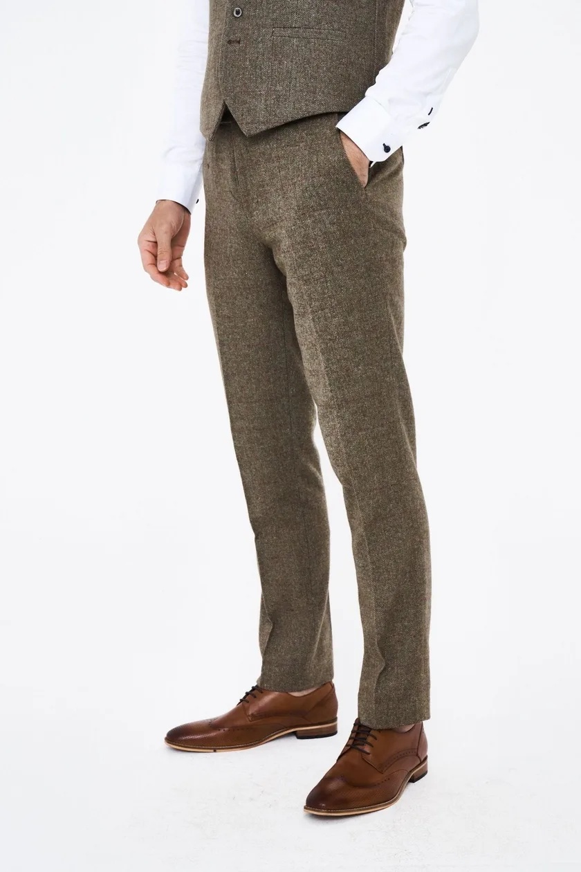 House of Cavani Gaston Sage Tweed Trousers: the shop's own photo