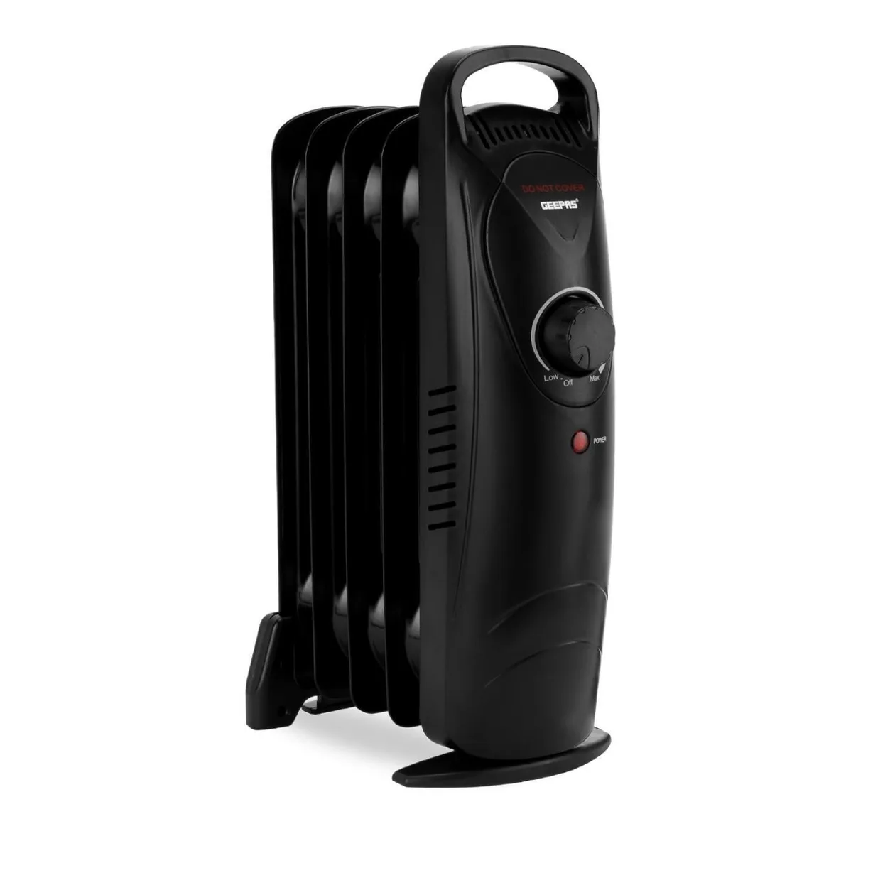 5-Fin Black Mini Oil Filled Radiator Electric Heater 450W: the shop's own photo