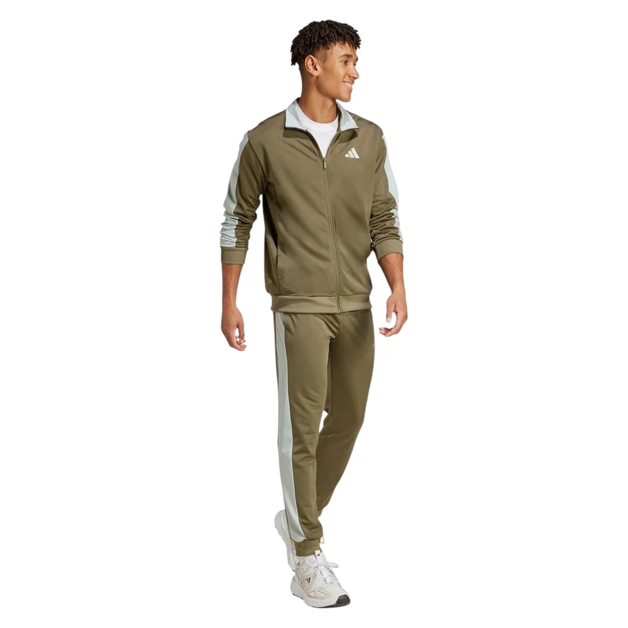 adidas Men's Colourblock Tracksuit - Olive Strata | Size: 2XL: the shop's own photo