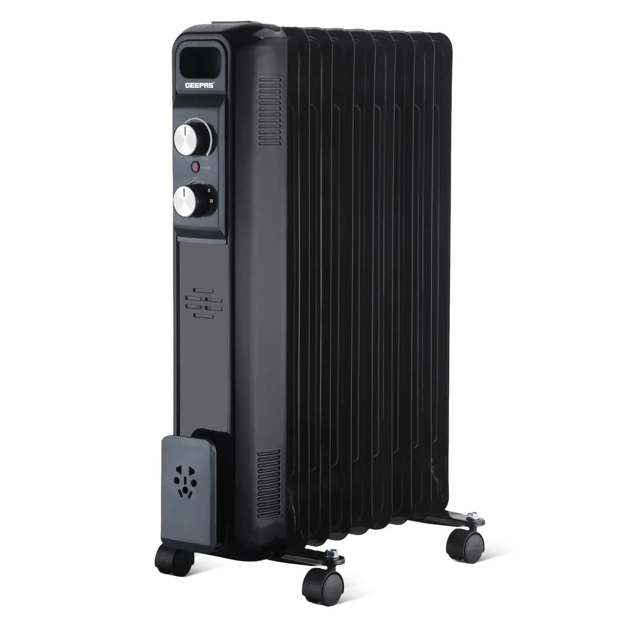 9-Fin Black Portable Oil-Filled Electric Radiator Heater: the shop's own photo