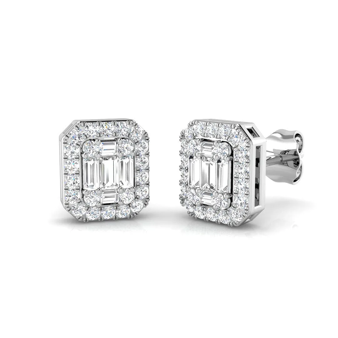 Bought with Joy Diamond Earring 0.5 ct Platinum, 9ct, 18ct White, Yellow & Rose Gold | Handcrafted Fine - 9k White Gold / 0.50 Carat / Natural-F/VS: the shop's own photo