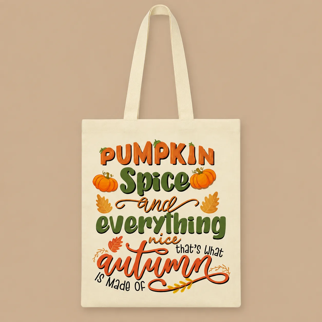 Pumpkin Spice Tote Bag: the shop's own photo