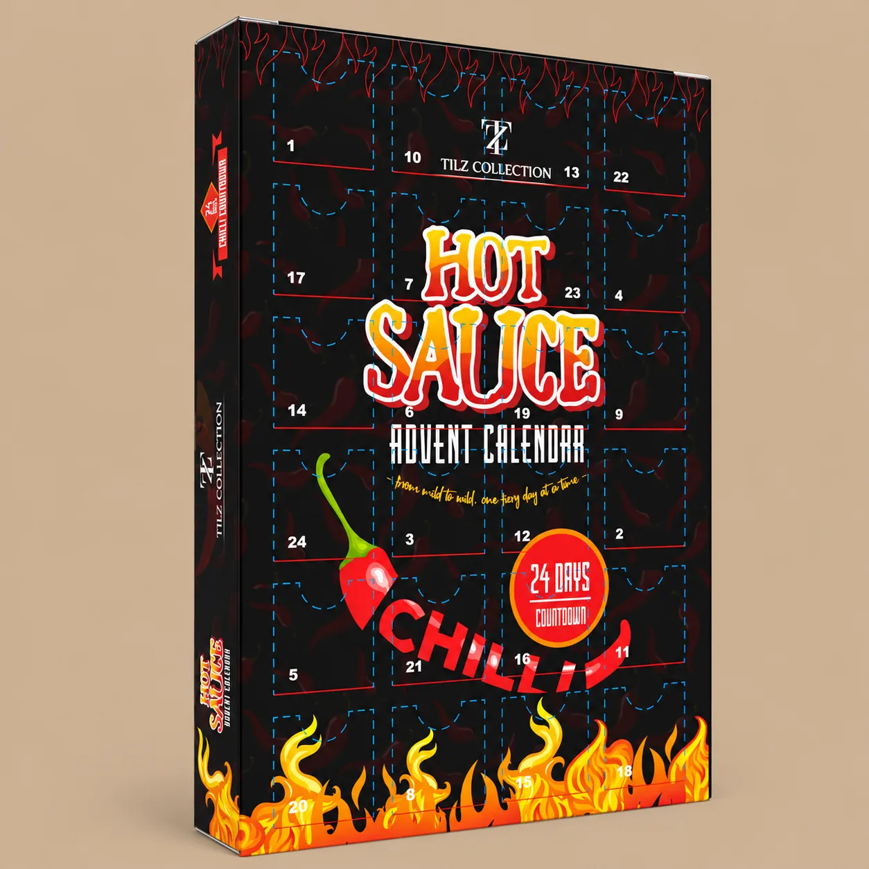 Tilz Hot Sauce Advent Calendar: the shop's own photo