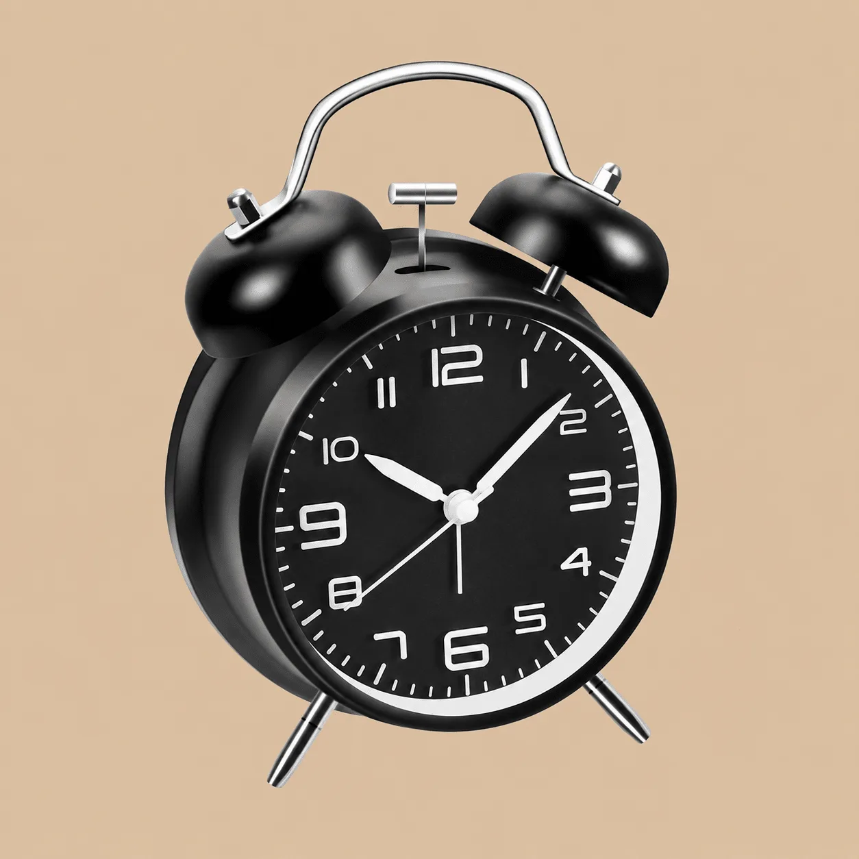Azyh Black Retro Double Bell Alarm Clock: the shop's own photo