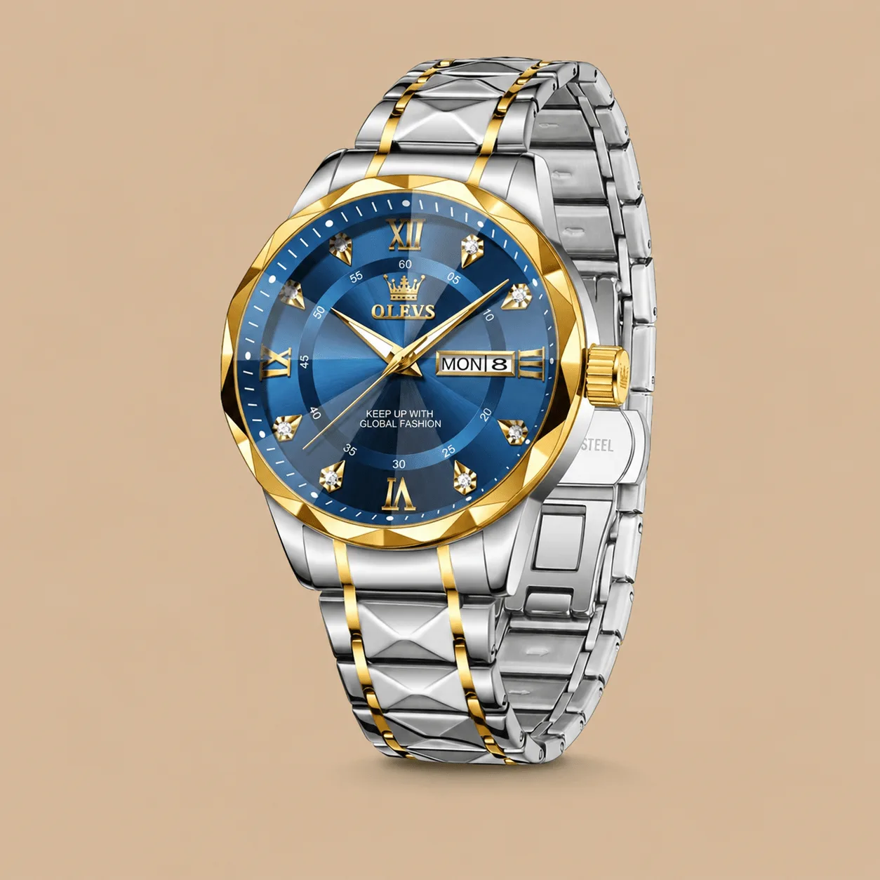 OLEVS Blue Dial Watch: the shop's own photo