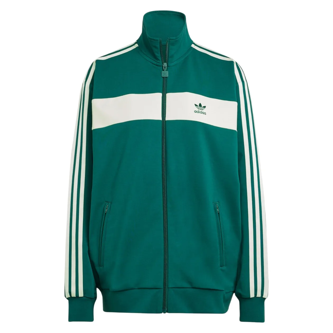 adidas Originals Women's Colorblock Track Top - Collegiate Green / Semi Green Spark | Size: M: the shop's own photo