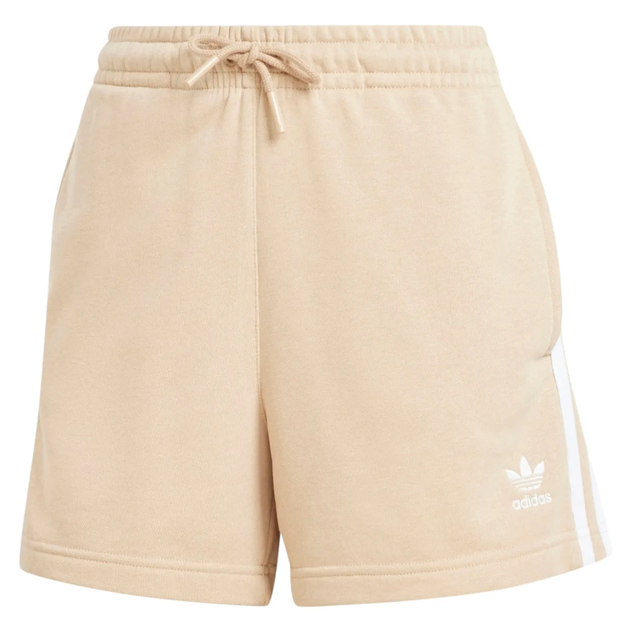 adidas Originals Women's 3-Stripes French Terry Shorts - Magic Beige | Size: L: the shop's own photo