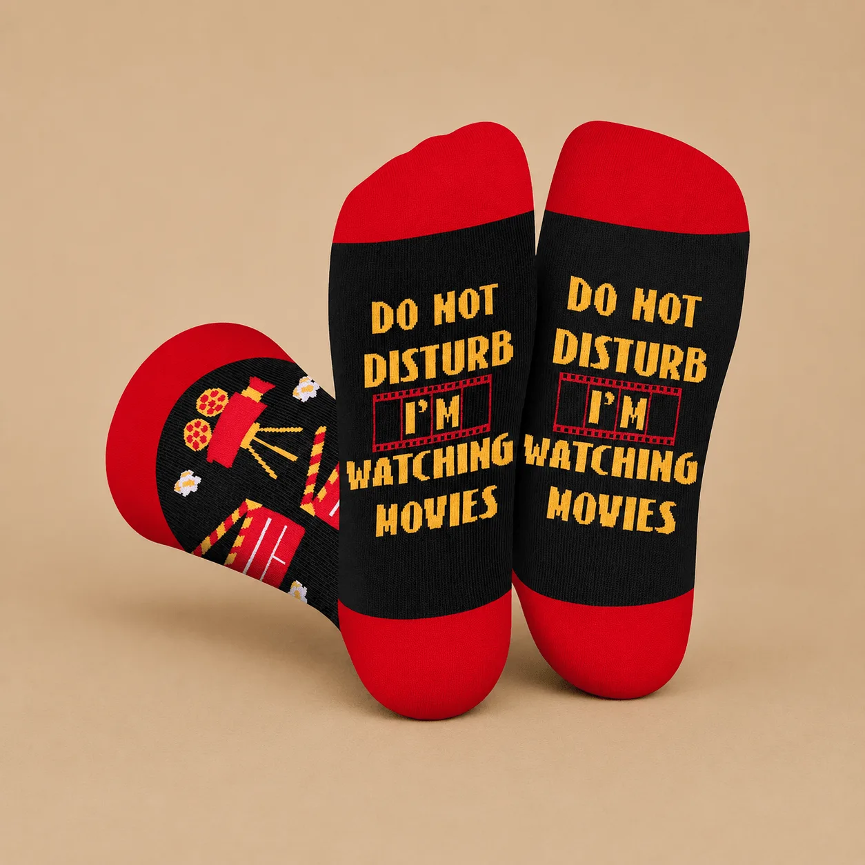 "Do Not Disturb, I'm Watching Movies" Socks: the shop's own photo