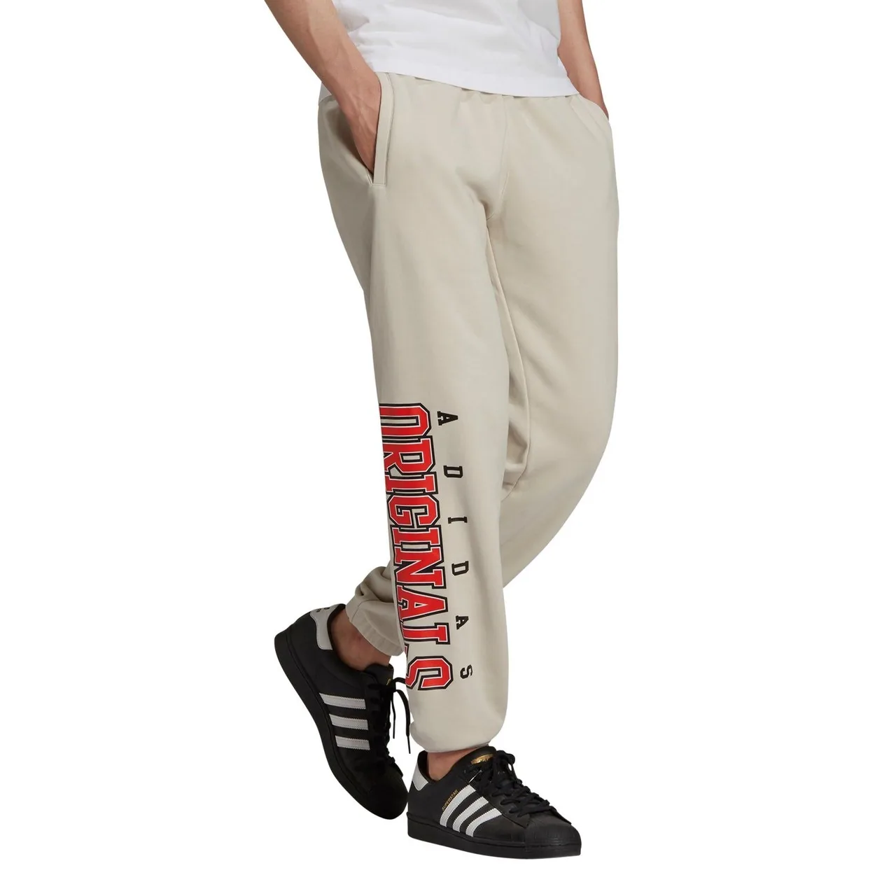 adidas Originals Script Joggers - Beige | Size: XS: the shop's own photo