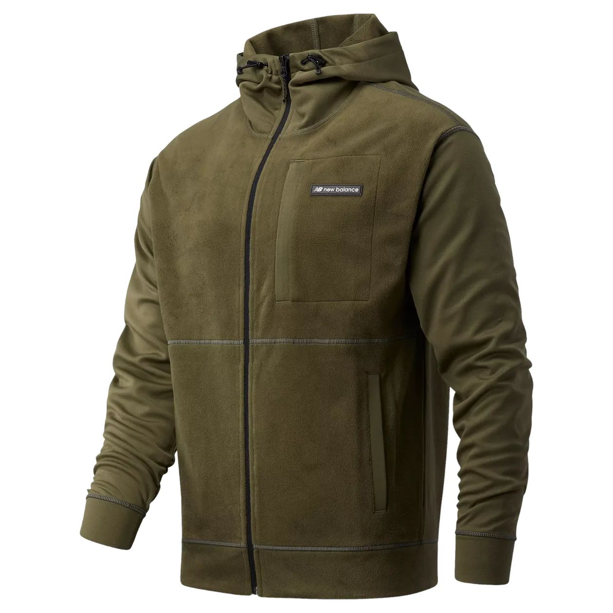 New Balance Sport Style Micro Fleece Jacket - Green | Size: XS: the shop's own photo