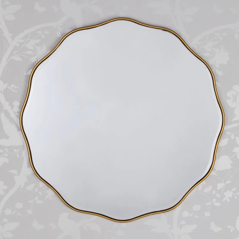 Laura Ashley Medora Round Mirror In Matt Gold Finish: the shop's own photo