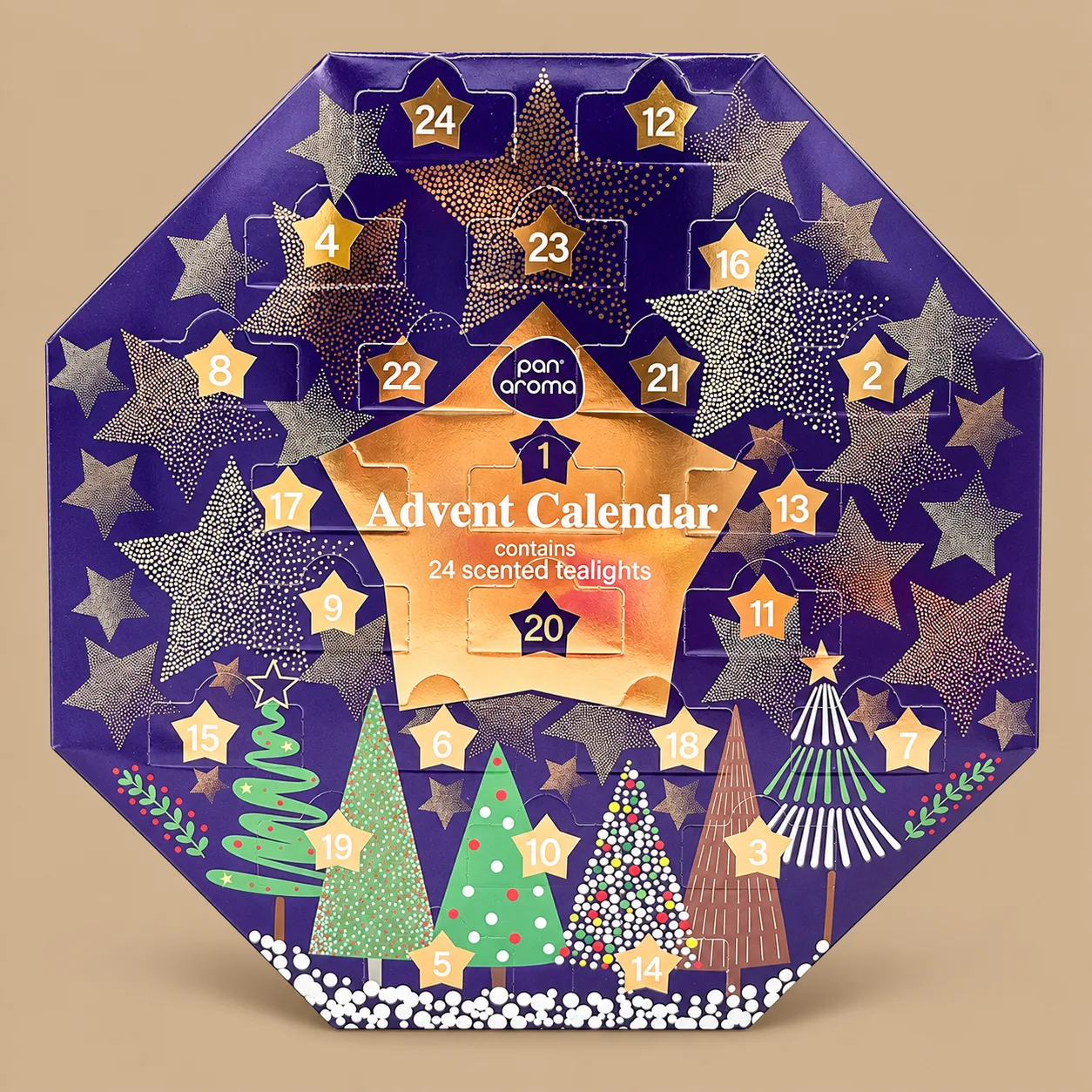 Pan Aroma Scented Tealight Advent Calendar Wreath: the shop's own photo