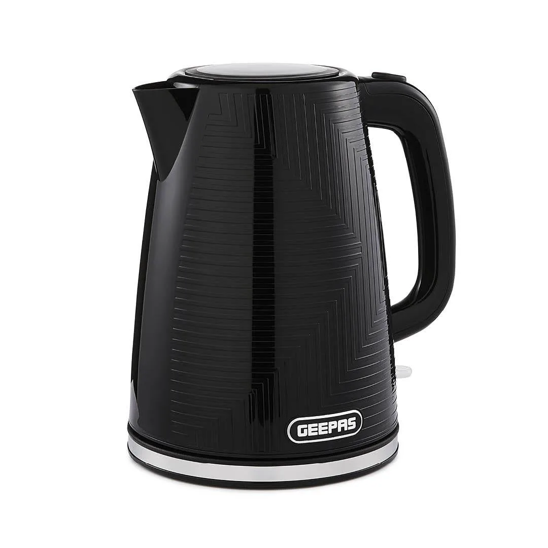 1.7L Black Cordless Electric Kettle - 3000W Fast Boiling, Stainless Steel: the shop's own photo