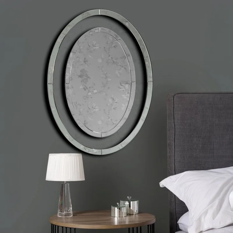 Laura Ashley Evie Large Oval Mirror: the shop's own photo