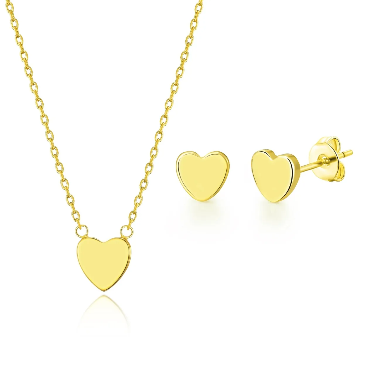 18k Gold Plated Heart Set: the shop's own photo
