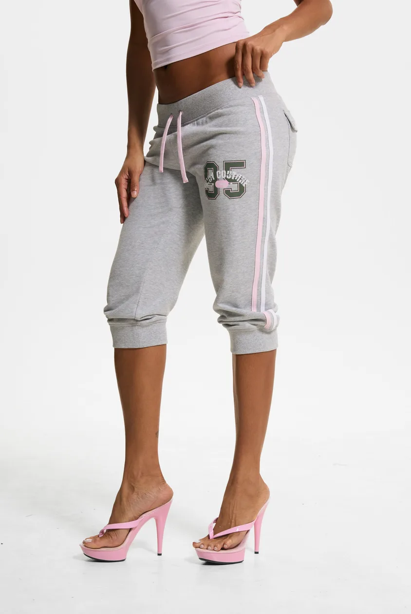 Silver Marl Juicy Sport 95 Cuff Capris - M / Grey: the shop's own photo