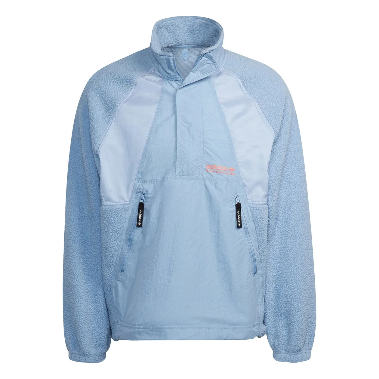 adidas Originals Adventure Futura Polar Fleece Half-Zip Sweatshirt - Blue | Size: XS: the shop's own photo