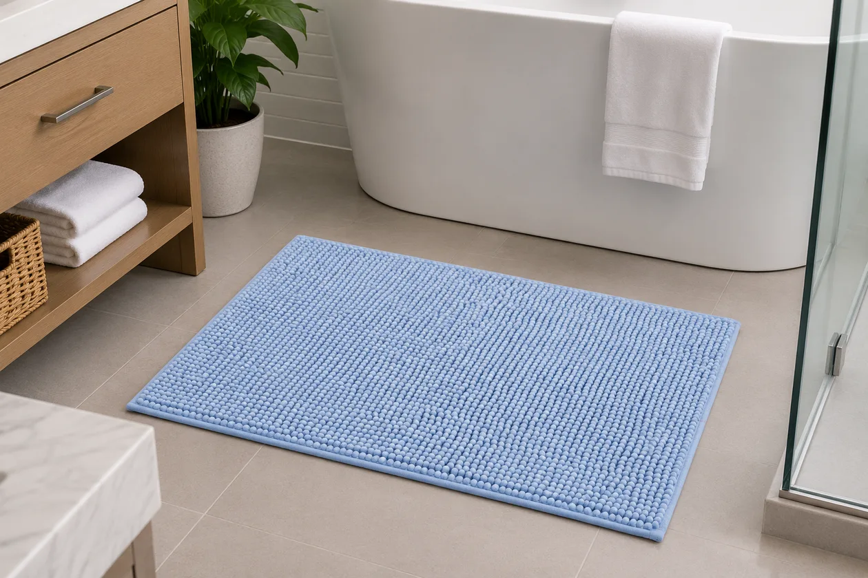 Noodle Bath Mats - 40x60cm / Bluebell: the shop's own photo