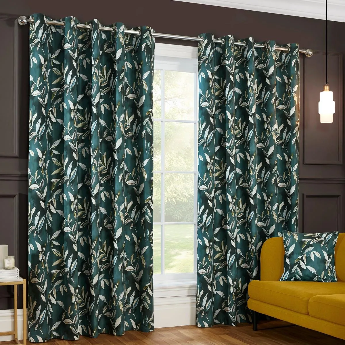 Madrid Bottle Eyelet Curtains - 66" x 90": the shop's own photo