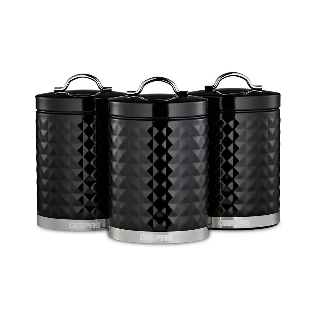 3-Piece Matching Airtight Kitchen Storage Canister Set 1.3L: the shop's own photo