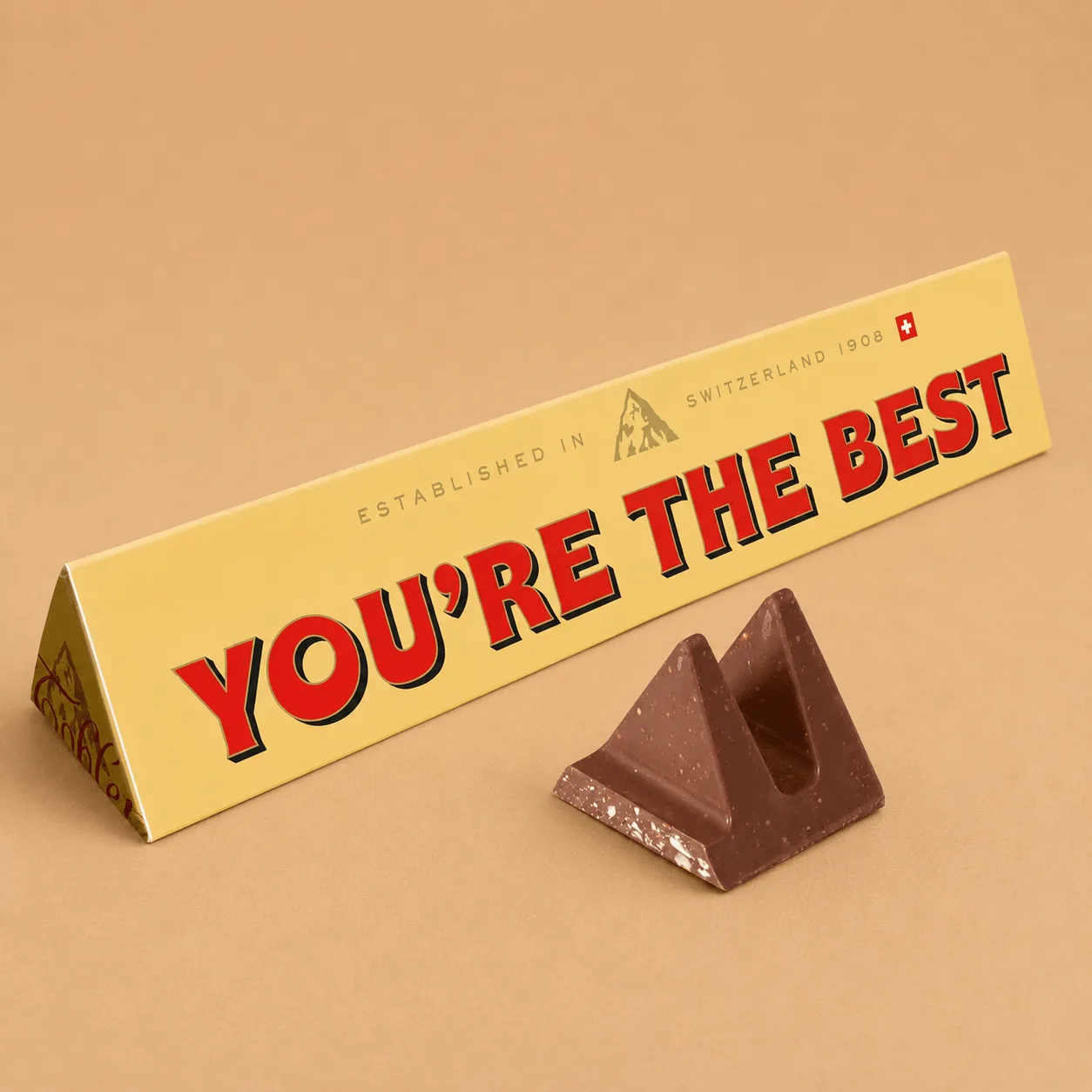 Toblerone "You're The Best" Bar: the shop's own photo