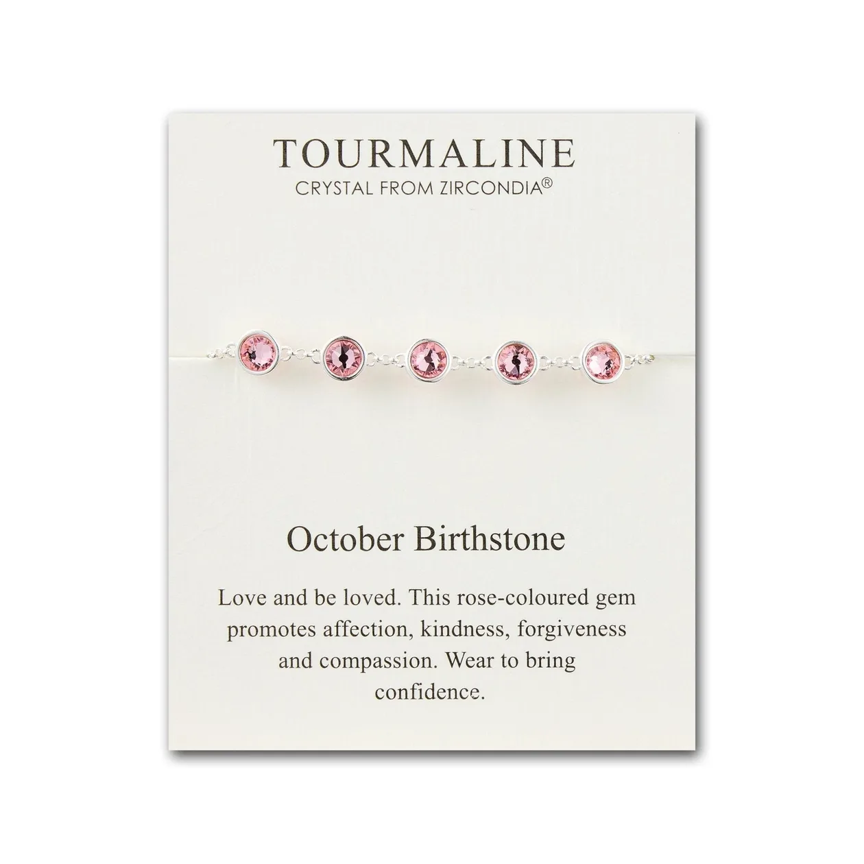 October Birthstone Bracelet Created with Tourmaline Zircondia® Crystals: the shop's own photo