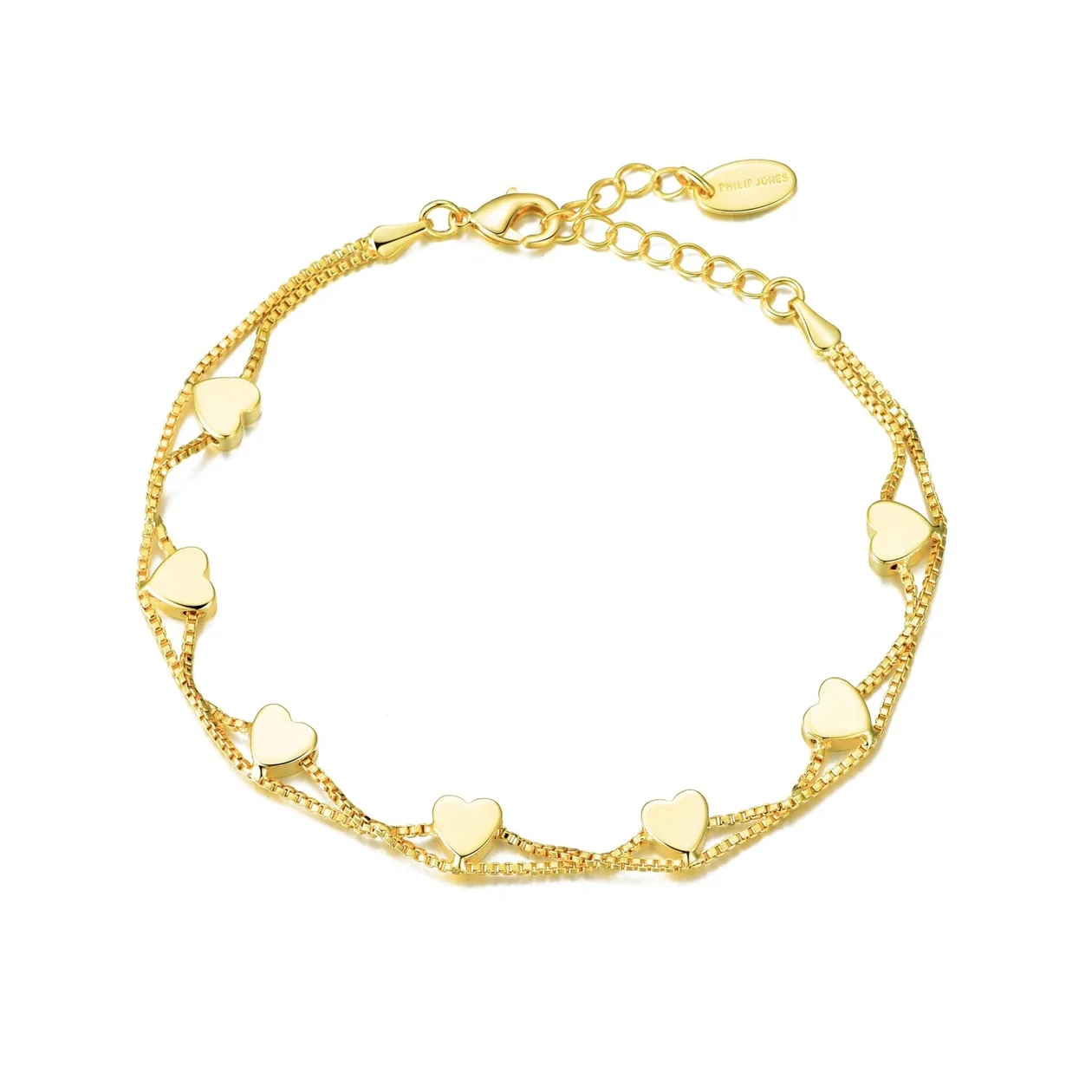 18k Gold Plated Heart Bracelet: the shop's own photo