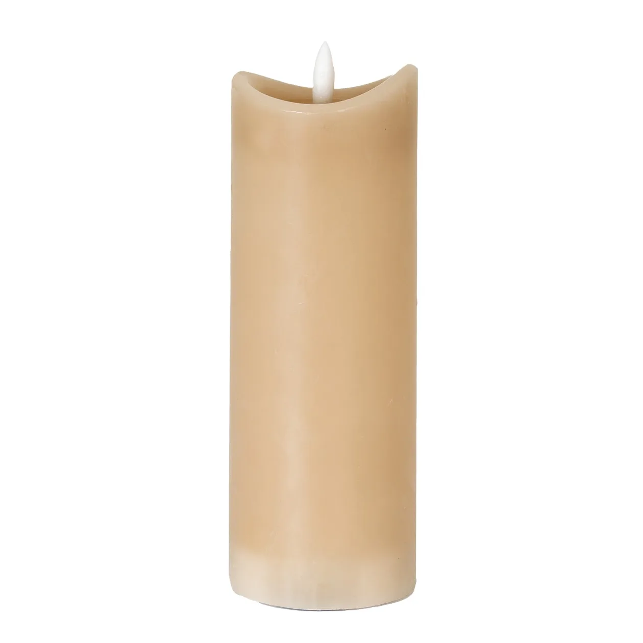 Luxe Collection Natural Glow 2.75x8 Taupe Melted LED Candle: the shop's own photo