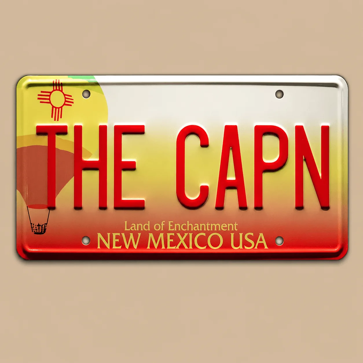 Breaking Bad "The Capn" License Plate: the shop's own photo