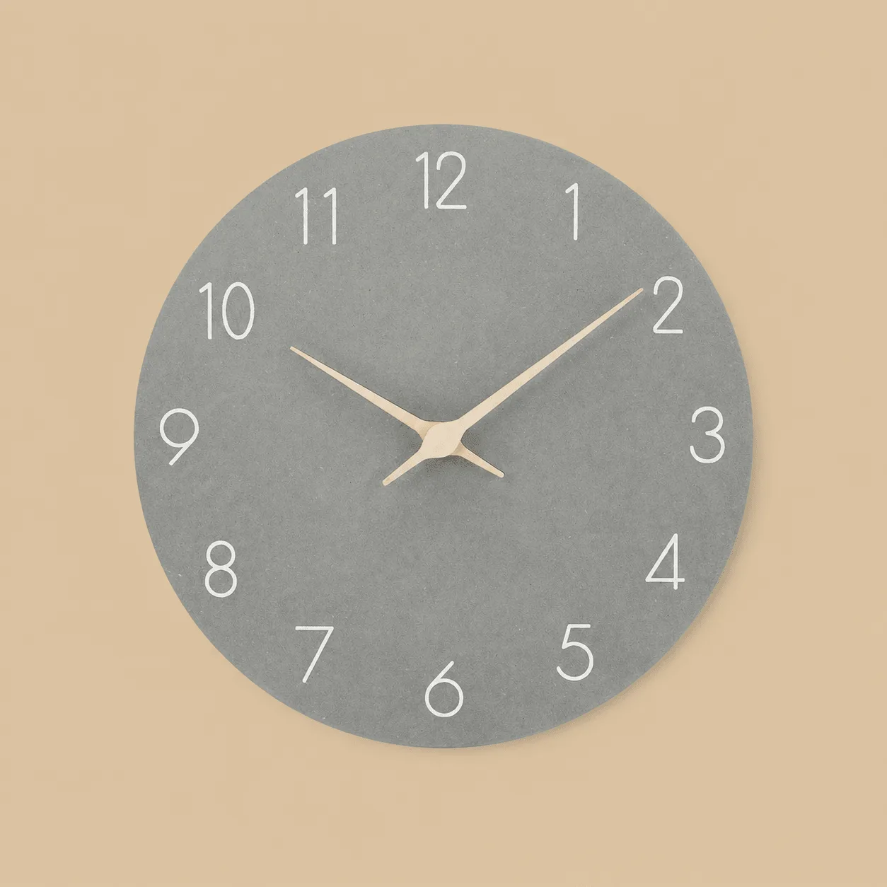 Silent Wooden Grey Wall Clock: the shop's own photo