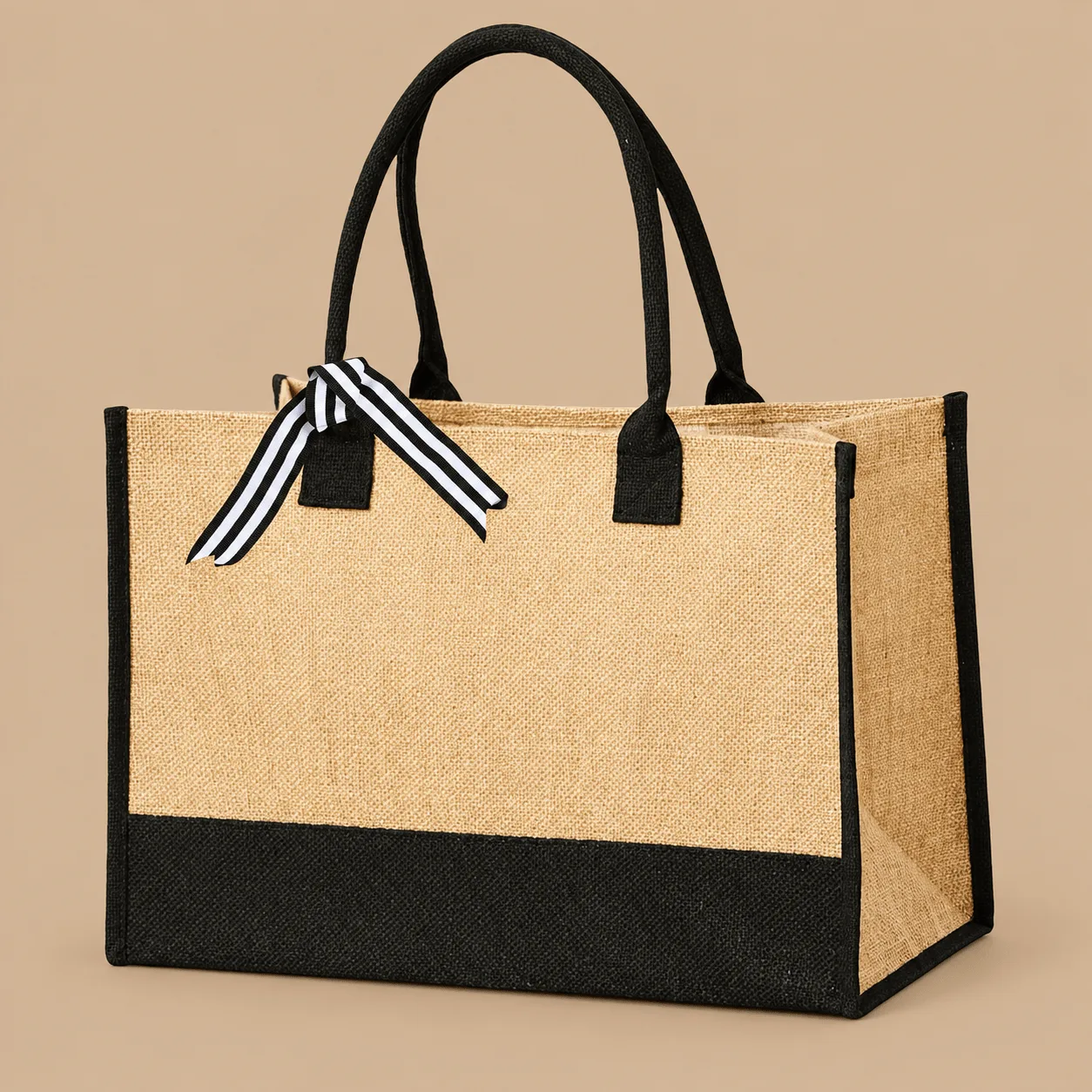 Jute Canvas Tote Bag: the shop's own photo