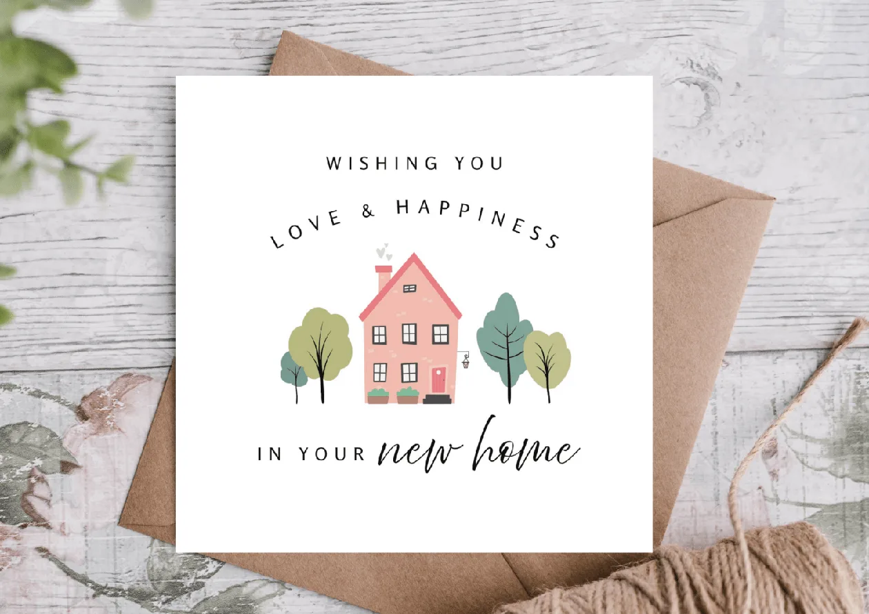 Love and Happiness New Home Card: the shop's own photo