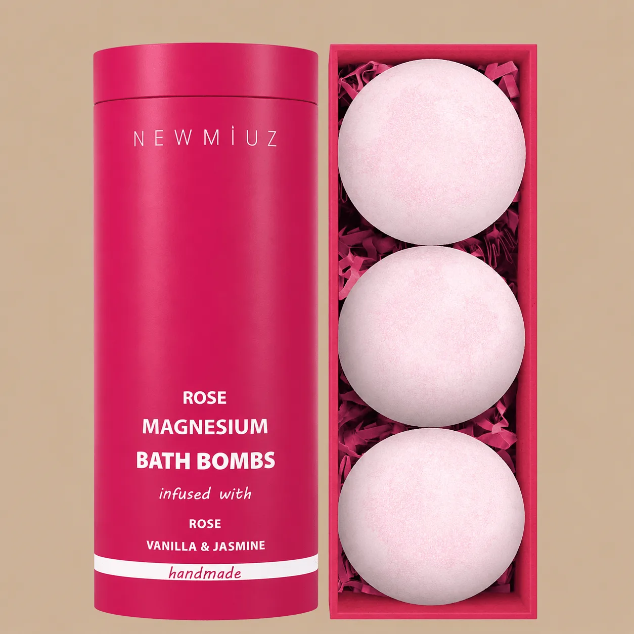 New Miuz Rose Vanilla Bath Bombs: the shop's own photo