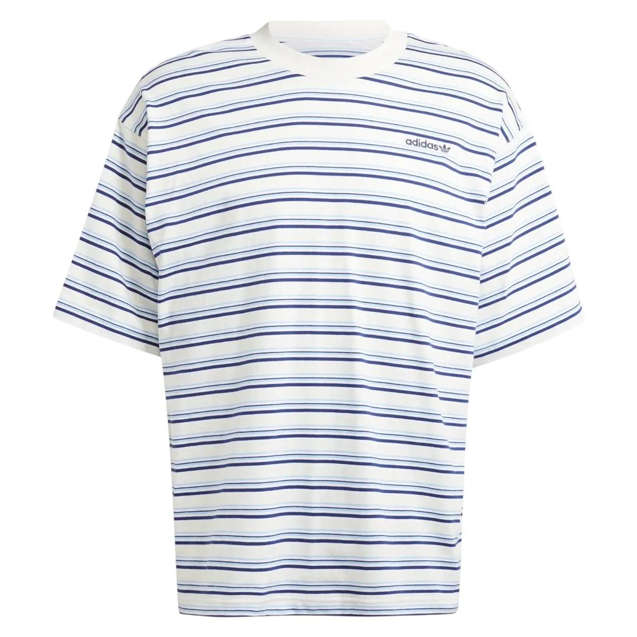 adidas Originals '80s Loose Striped Tee - Off White | Size: S: the shop's own photo