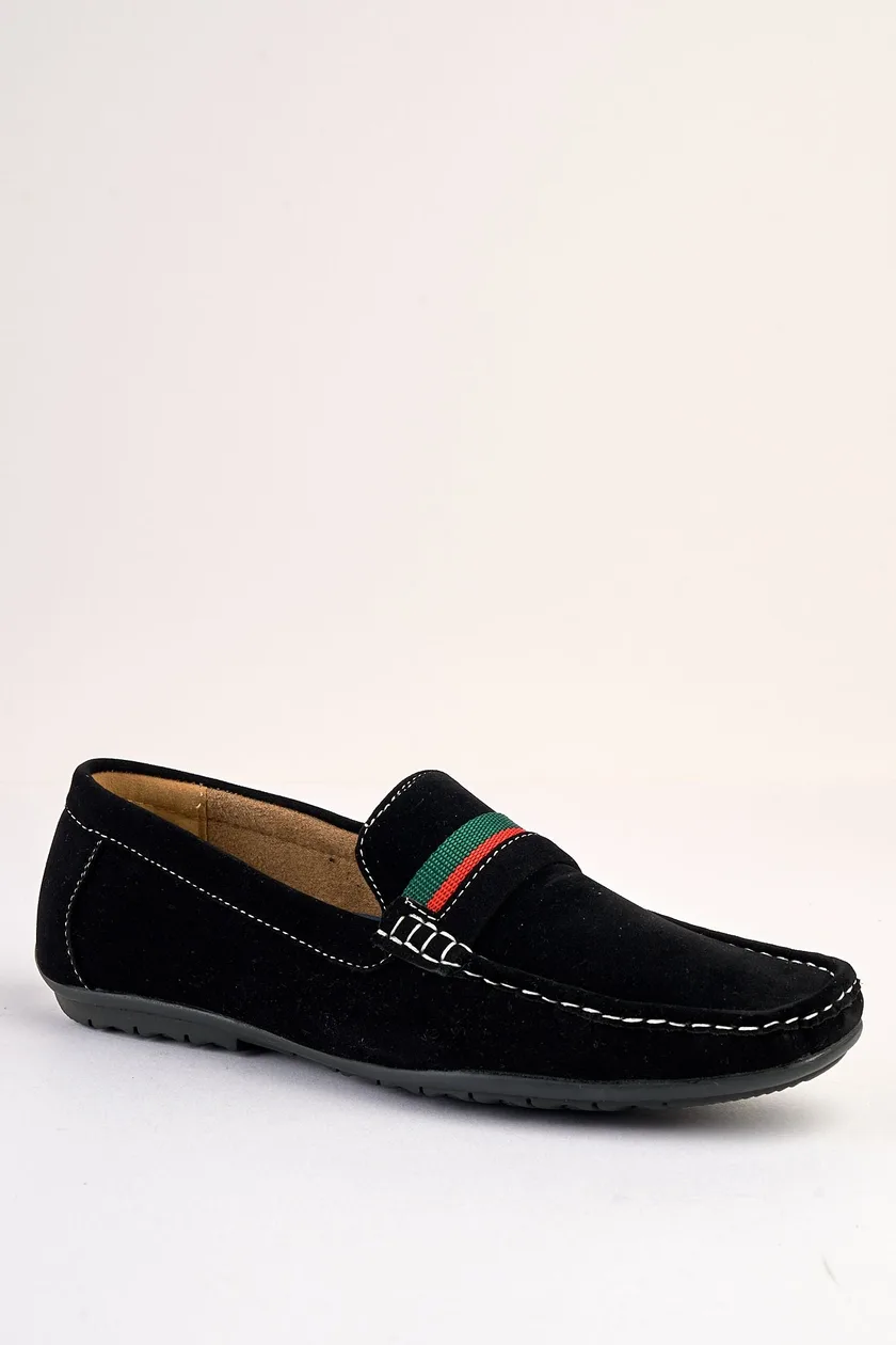 Azzurro Black Suede Loafers: the shop's own photo