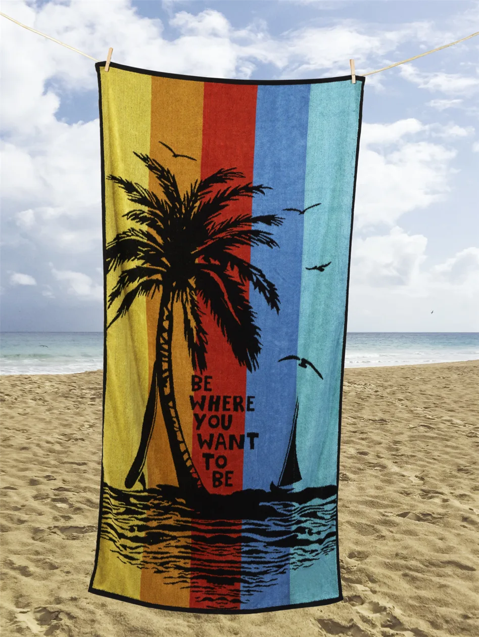 Palm Tree Beach Towel: the shop's own photo