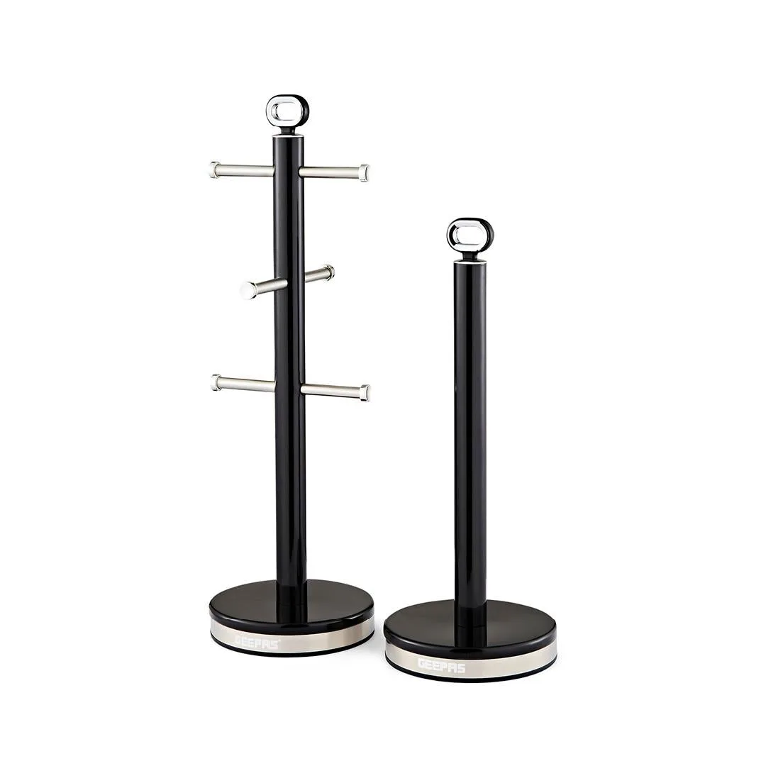 Black Retrovive Matching Mug Tree and Tower Pole Kitchen Set: the shop's own photo