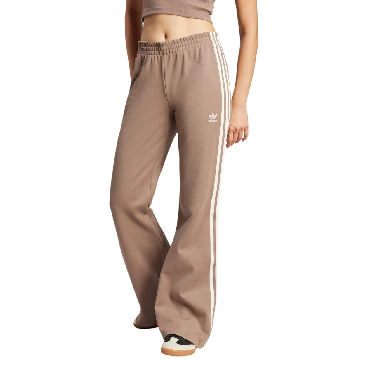 adidas Originals Women's Adicolor 3-Stripes Flared Track Pants - Trace Brown | Size: S: the shop's own photo