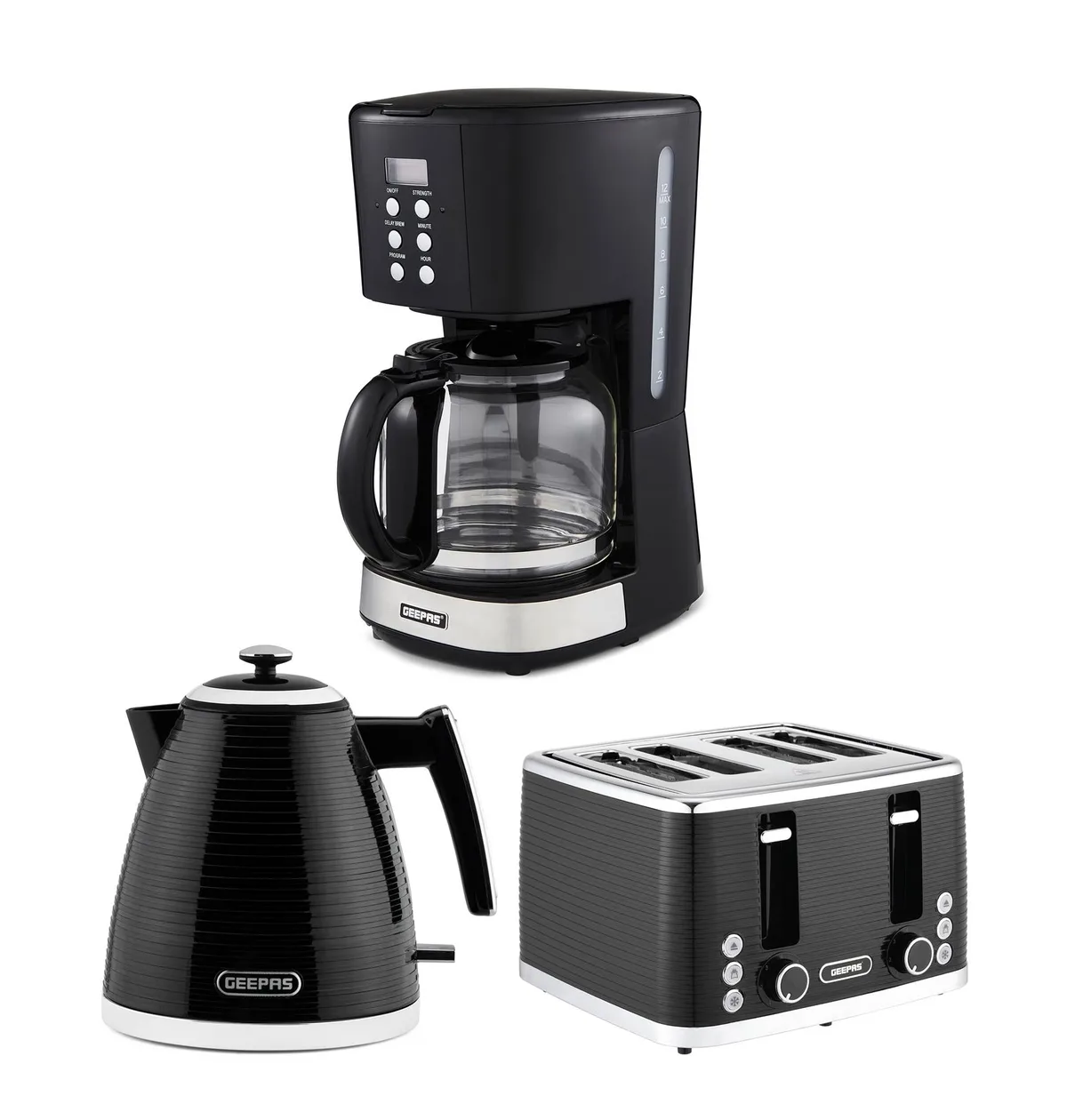 1.5L Filter Coffee Machine, 1.7L Electric Kettle & 4-Slice Toaster Set: the shop's own photo