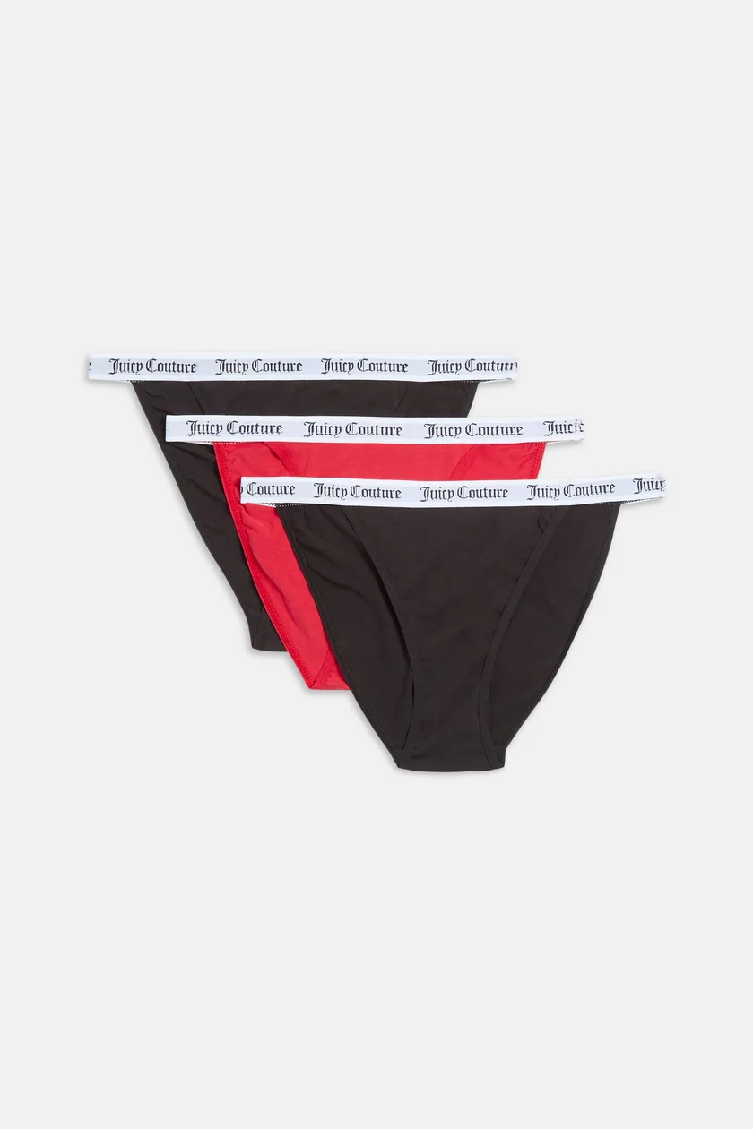 Multi Pack Of 3 Cotton Branded Waistband Briefs - XS / Multi: the shop's own photo