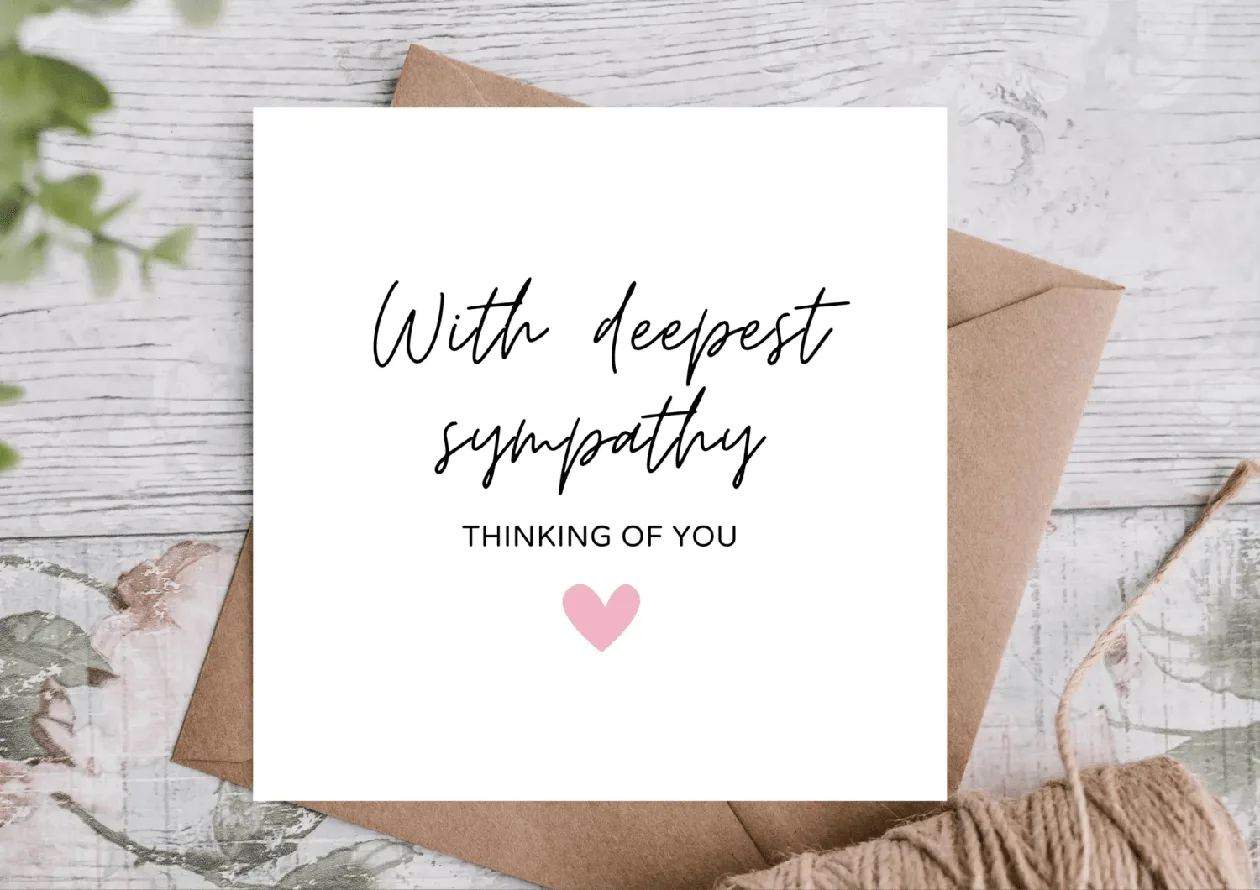 Sympathy Card / Bereavement Card: the shop's own photo
