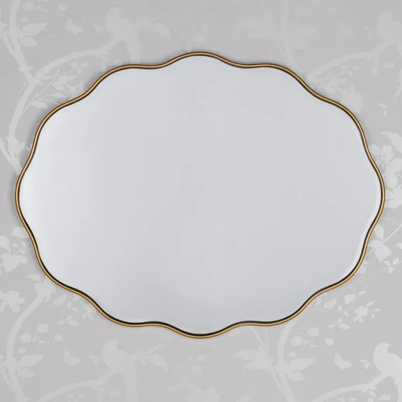 Laura Ashley Medora Oval Mirror In Matt Gold Finish: the shop's own photo
