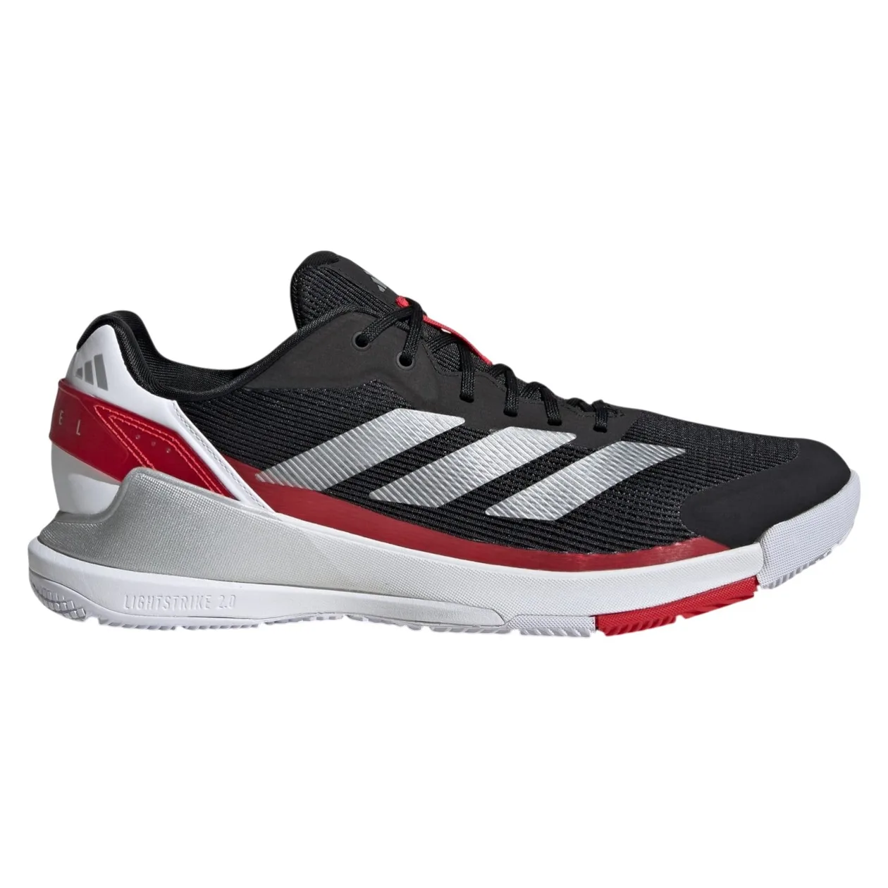 adidas Men's Crazyquick Padel Shoes - Core Black / Silver Metallic / Lucid Red | Size: 6.5: the shop's own photo