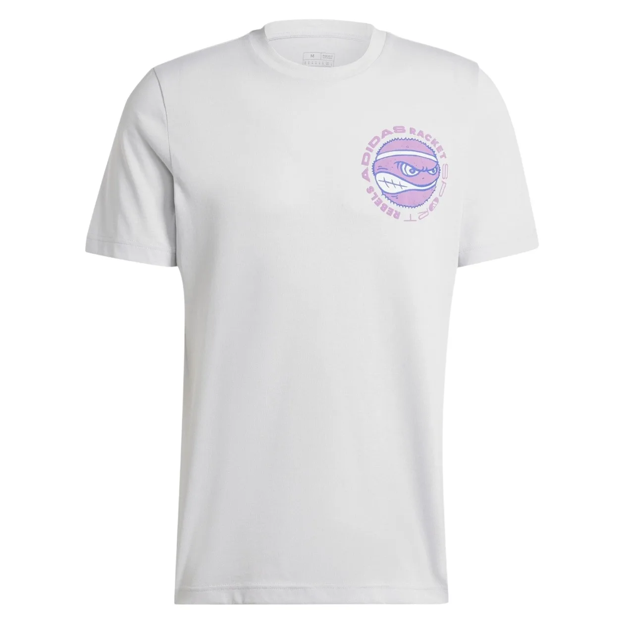 adidas Racket Sport Rebels Graphic T-Shirt - Grey | Size: 2XL: the shop's own photo