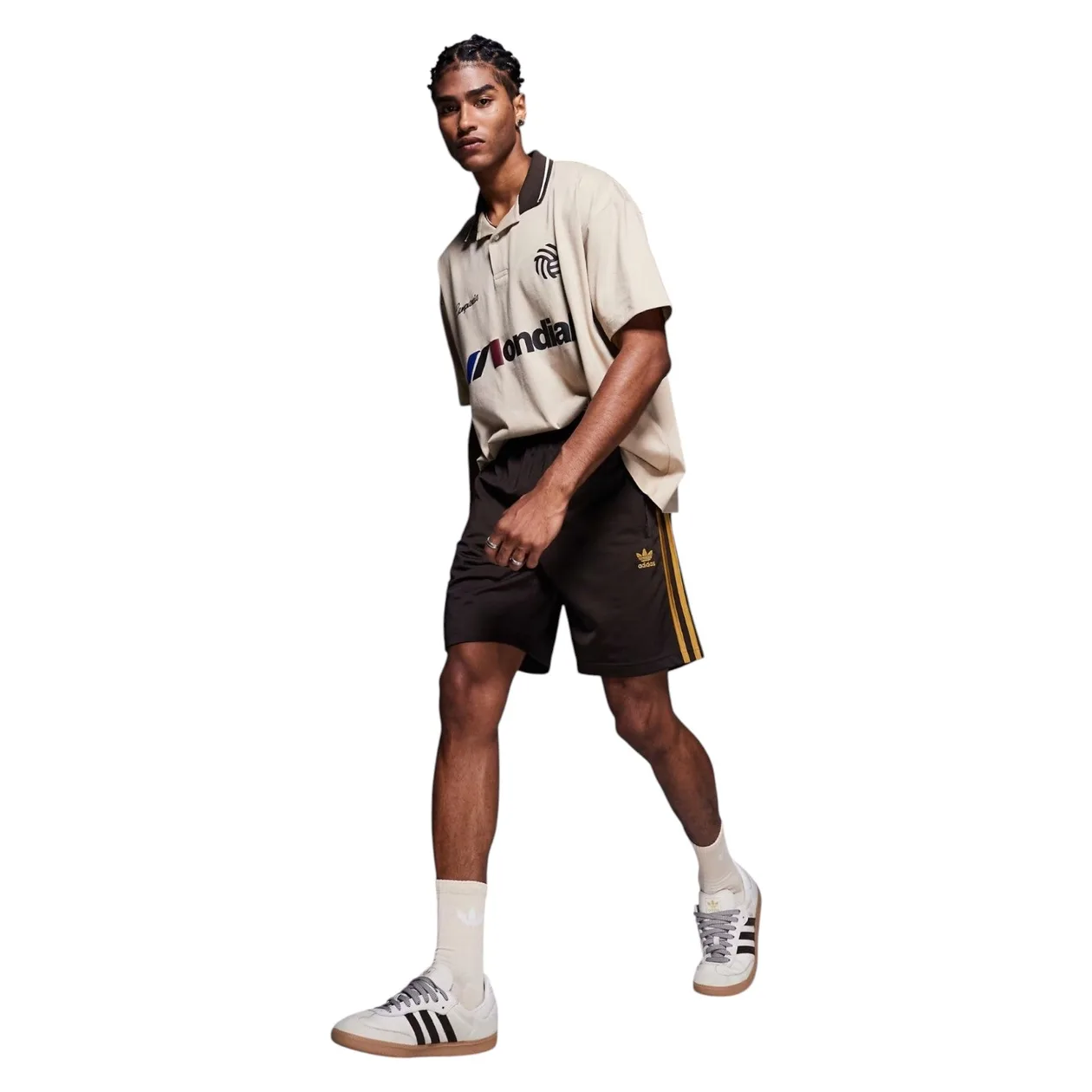 adidas Originals Firebird Shorts - Dark Brown | Size: S: the shop's own photo