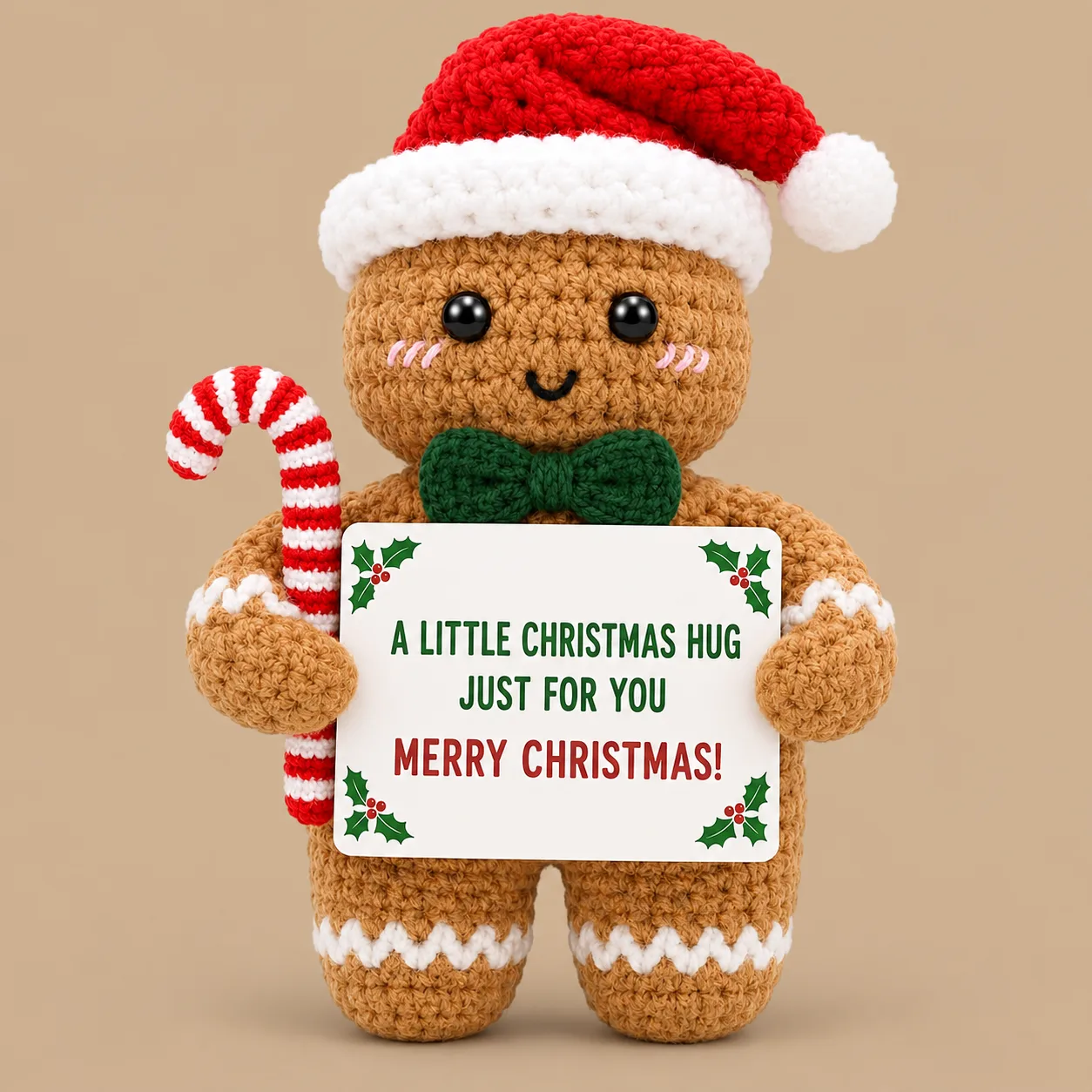 Handmade Crochet Gingerbread Man: the shop's own photo