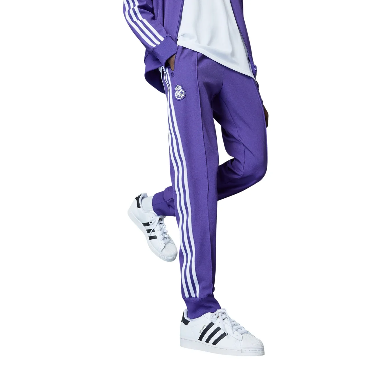 adidas Originals Men's Real Madrid Terrace Icons Track Pants - Purple | Size: S: the shop's own photo