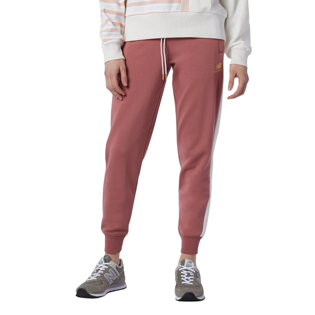 New Balance Womens Athletics Higher Learning Sweatpants - Pink | Size: M: the shop's own photo